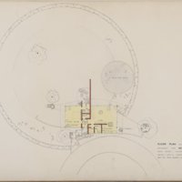 Miles C. Bates house: presentation floor plan